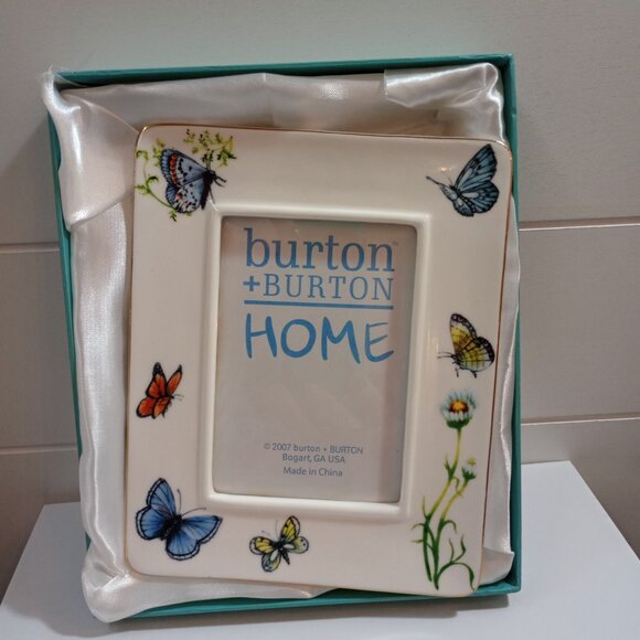 Burton + Burton Wings Of Grace Butterfly Picture Frame New In Box - Picture 4 of 4